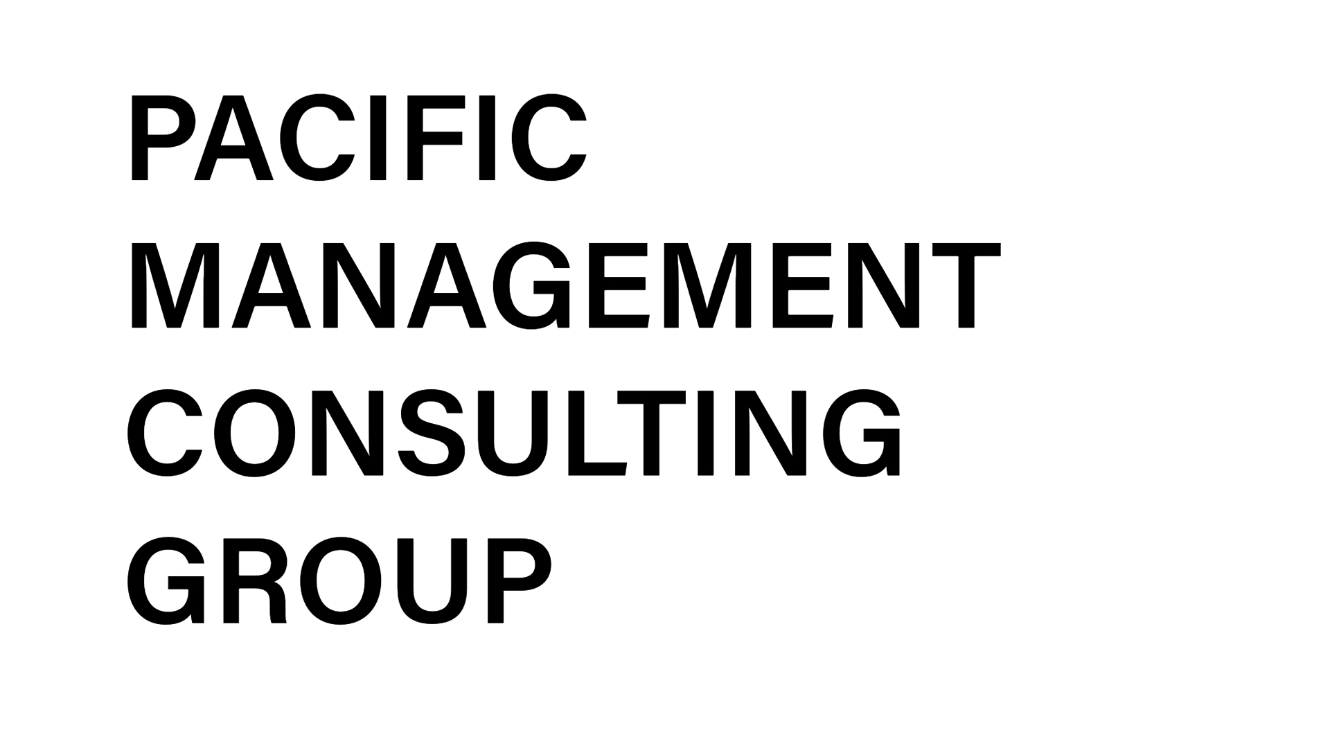 PACIFIC MANAGEMENT CONSULTING GROUP